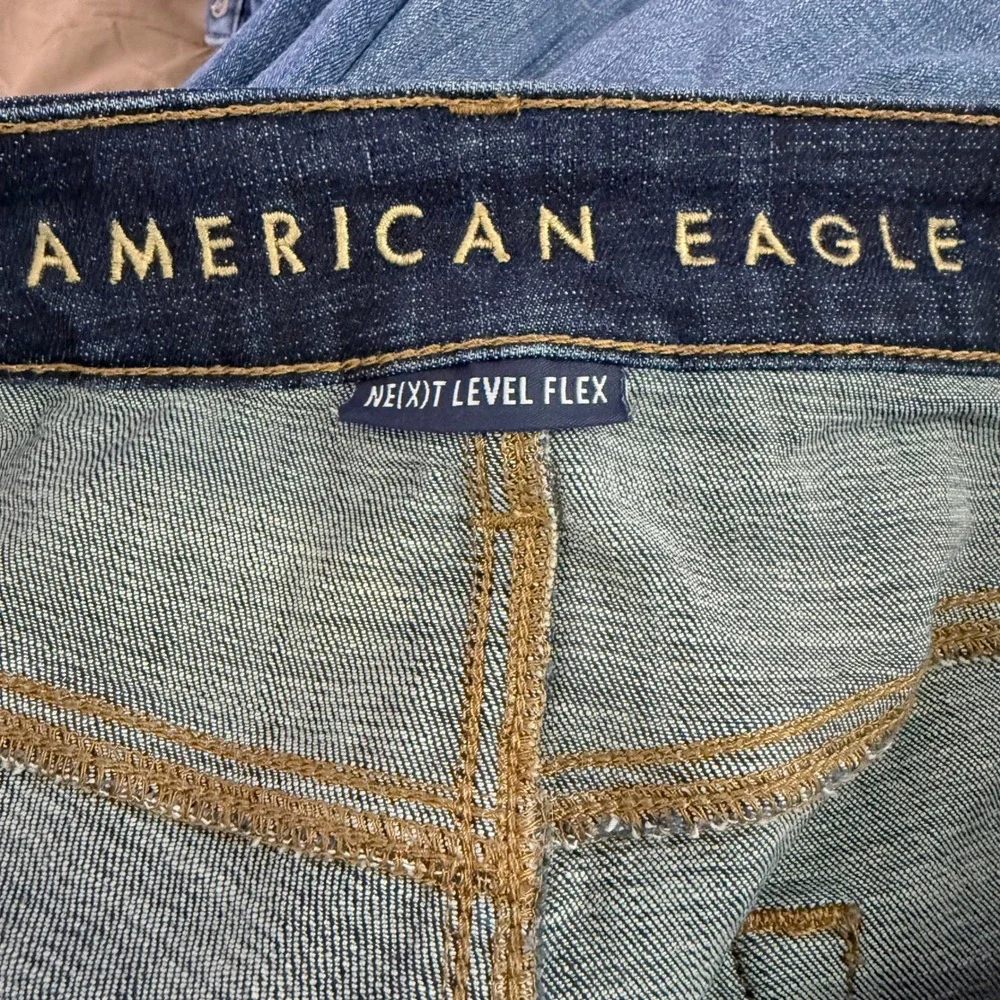 American Eagle Original Straight Jeans Mens 32x31 Dark Wash Ne(x)t Level Flex